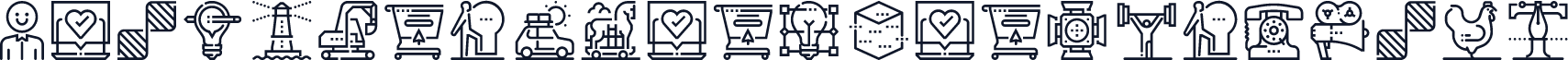 Bold Line Icons Font Regular