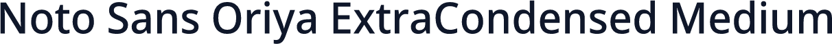 Noto Sans Oriya ExtraCondensed Medium