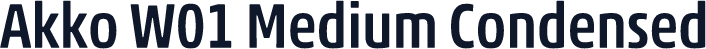 Akko W01 Medium Condensed