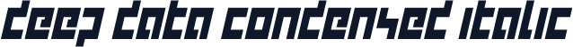 deep data condensed italic