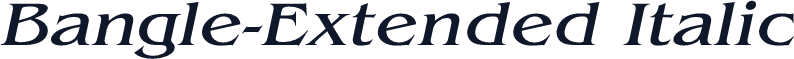 Bangle-Extended Italic