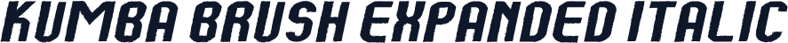 Kumba Brush Expanded Italic