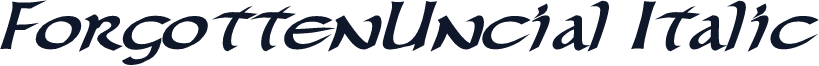 ForgottenUncial Italic