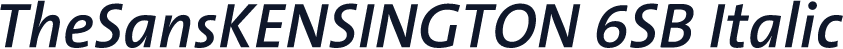 TheSansKENSINGTON 6SB Italic