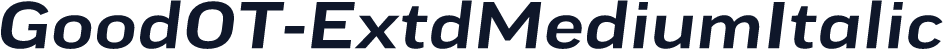 GoodOT-ExtdMediumItalic