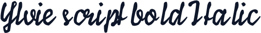 Ylvie script bold Italic