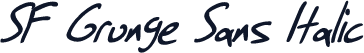 SF Grunge Sans Italic