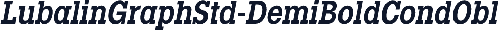 LubalinGraphStd-DemiBoldCondObl