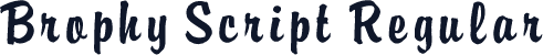 Brophy Script Regular
