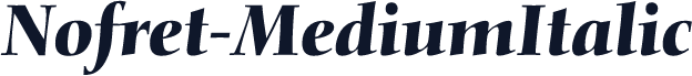 Nofret-MediumItalic