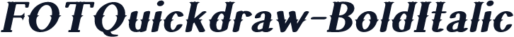 FOTQuickdraw-BoldItalic