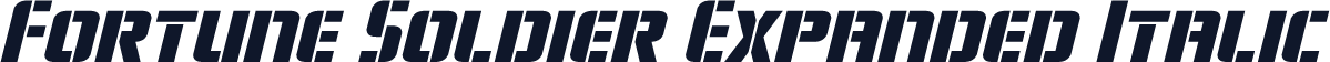 Fortune Soldier Expanded Italic