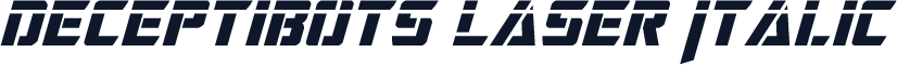 Deceptibots Laser Italic