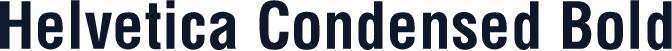 Helvetica Condensed Bold