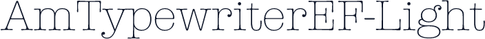 AmTypewriterEF-Light