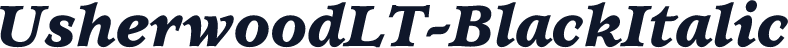 UsherwoodLT-BlackItalic