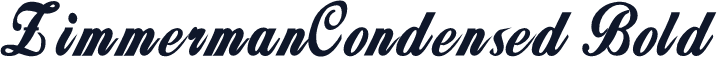 ZimmermanCondensed Bold