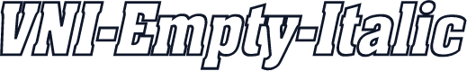 VNI-Empty-Italic