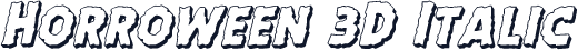 Horroween 3D Italic