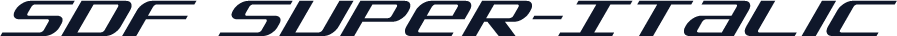 SDF Super-Italic