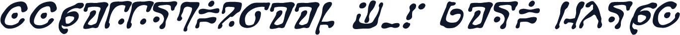 CCGobbledygook W05 Bold Italic