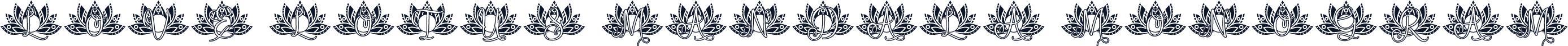 Love Lotus Mandala Monogram