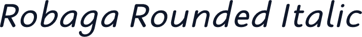 Robaga Rounded Italic