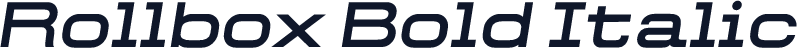 Rollbox Bold Italic