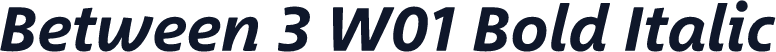 Between 3 W01 Bold Italic