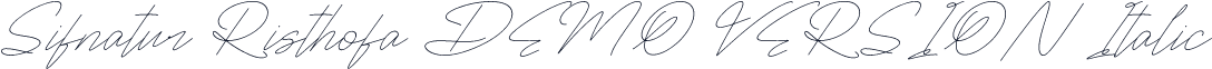 Sifnatur Risthofa DEMO VERSION Italic
