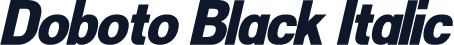 Doboto Black Italic