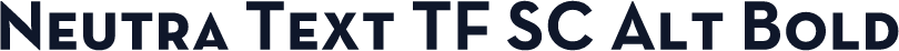 Neutra Text TF SC Alt Bold