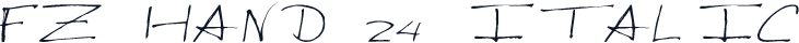 FZ HAND 24 ITALIC