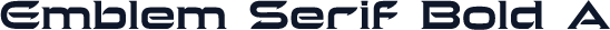 Emblem Serif Bold A
