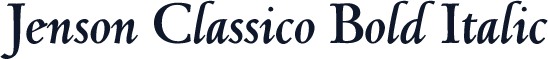 Jenson Classico Bold Italic