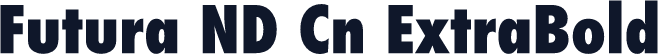 Futura ND Cn ExtraBold