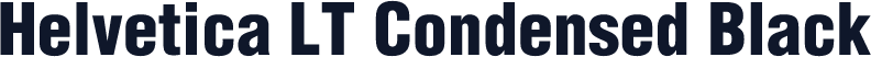 Helvetica LT Condensed Black