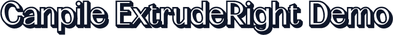 Canpile-ExtrudeRight Demo