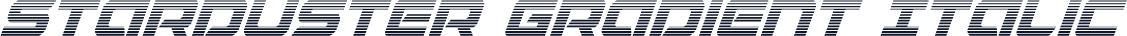 Starduster Gradient Italic
