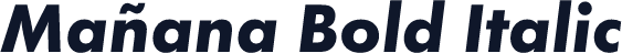 Mañana Bold Italic
