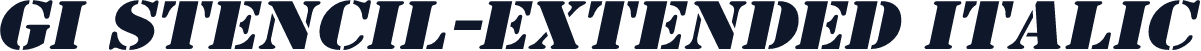 GI Stencil-Extended Italic