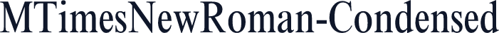 MTimesNewRoman-Condensed