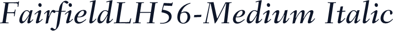 FairfieldLH56-Medium Italic