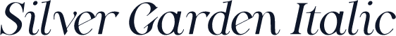 Silver Garden Italic