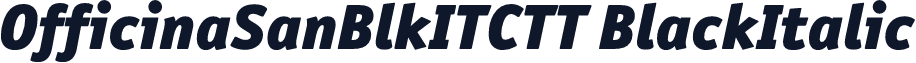 OfficinaSanBlkITCTT BlackItalic