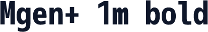 Mgen+ 1m bold