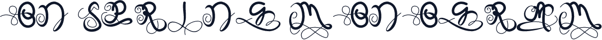 On Spring Monogram