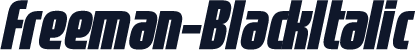 Freeman-BlackItalic