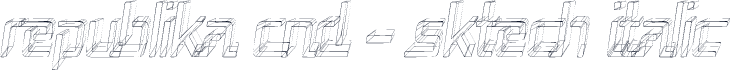 Republika Cnd - Sktech Italic
