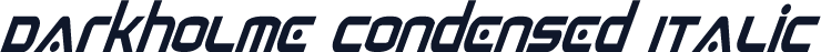Darkholme Condensed Italic